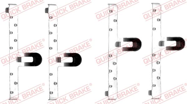 QUICK BRAKE priedų komplektas, diskinių stabdžių trinkelės 109-1048